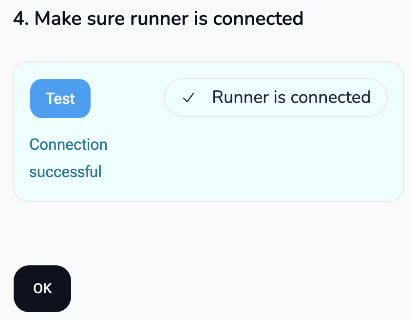 Runner connected