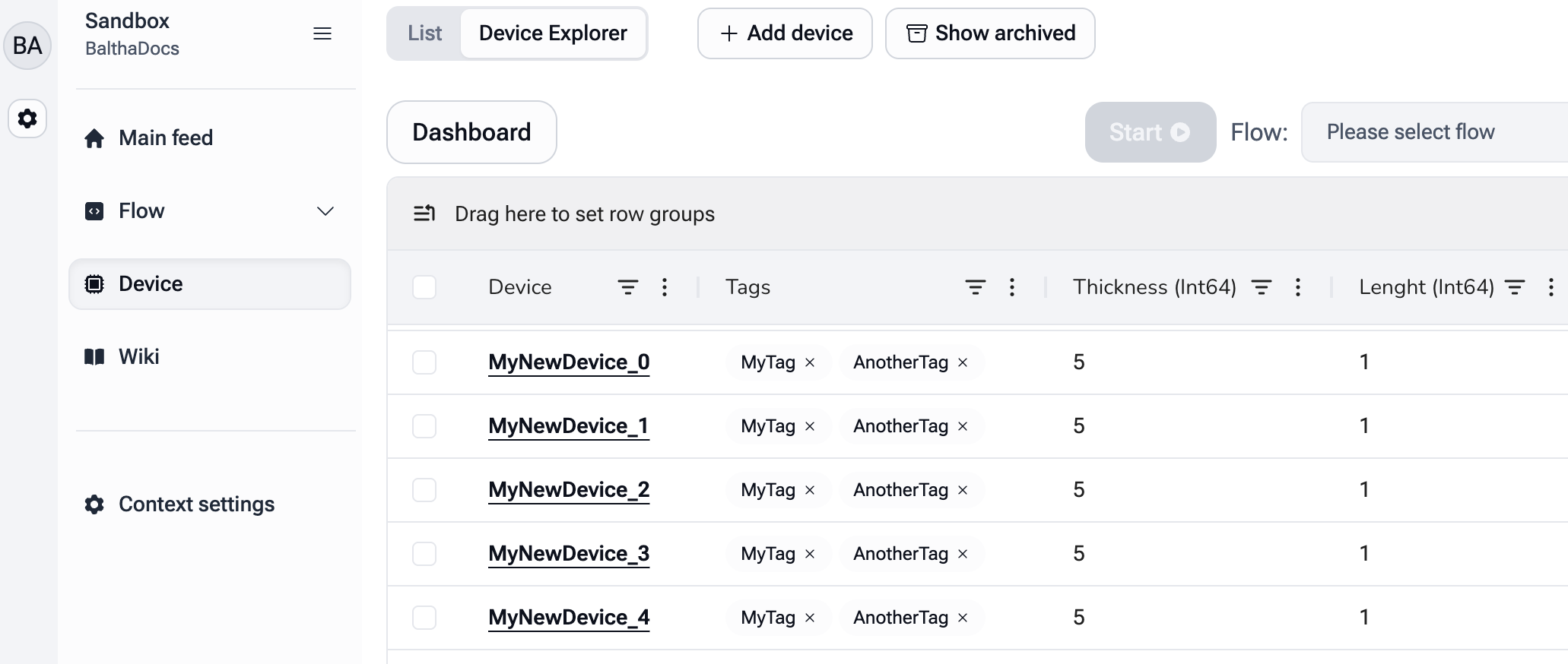 Device Explorer